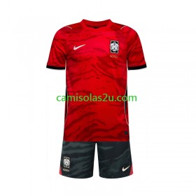 Camisolas de futebol Coreia do Sul Criança Equipamento Principal World Cup 2026 Manga Curta